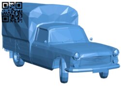 Delivery truck B005544 download free stl files 3d model for 3d printer and CNC carving