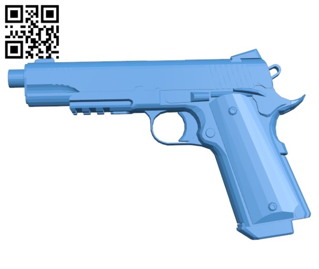 Desert warrior gun B005527 free download stl file 3D Model for CNC and 3d printer