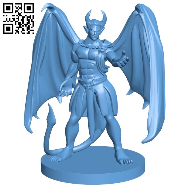 Devil Incubus B005688 download free stl files 3d model for 3d printer and CNC carving