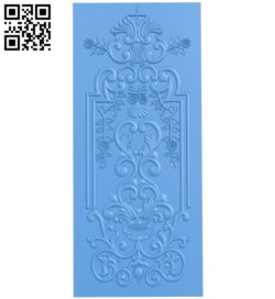 Door pattern design A003910 wood carving file stl free 3d model download for CNC