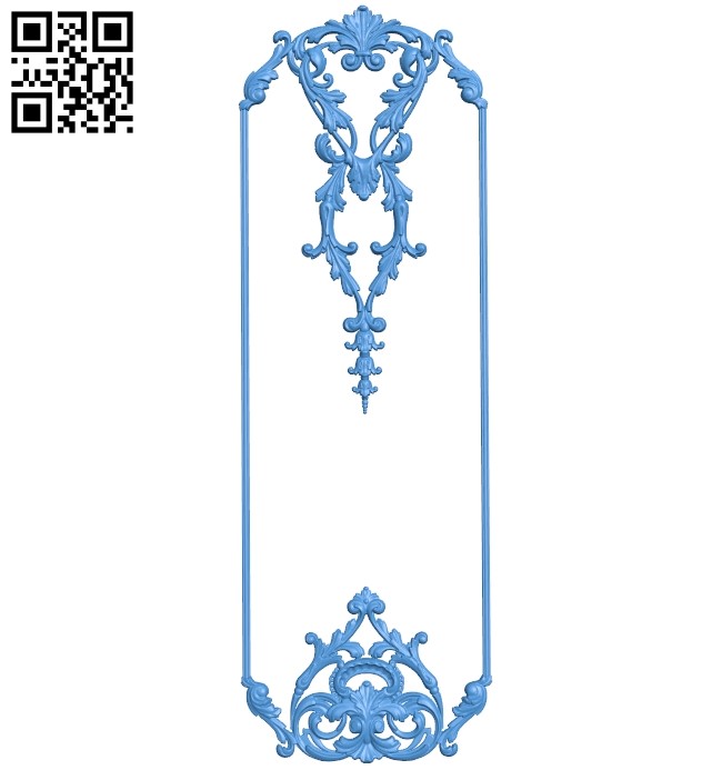 Door pattern design A003911 wood carving file stl free 3d model download for CNC