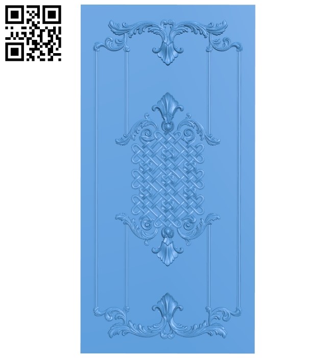 Door pattern design A003921 wood carving file stl free 3d model download for CNC