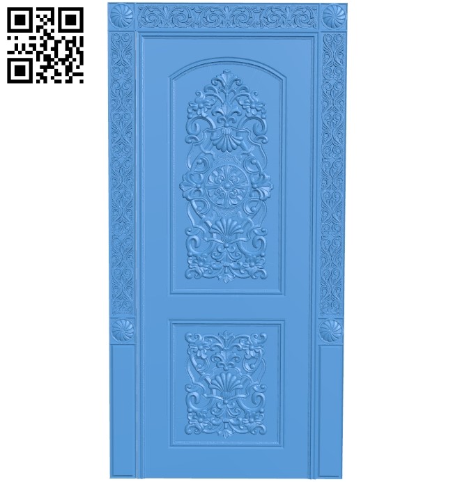 Door pattern design A003925 wood carving file stl free 3d model download for CNC