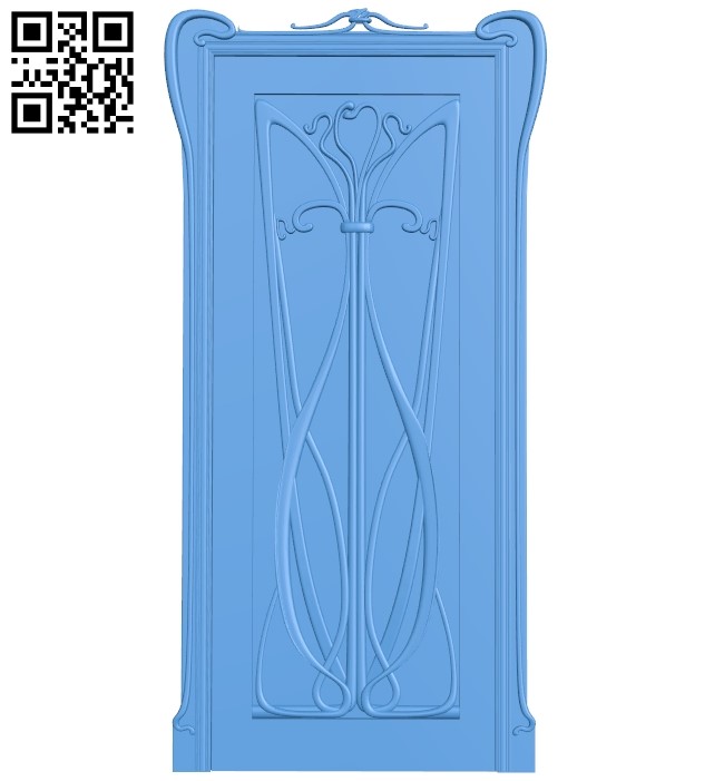 Door pattern design A004022 wood carving file stl free 3d model download for CNC