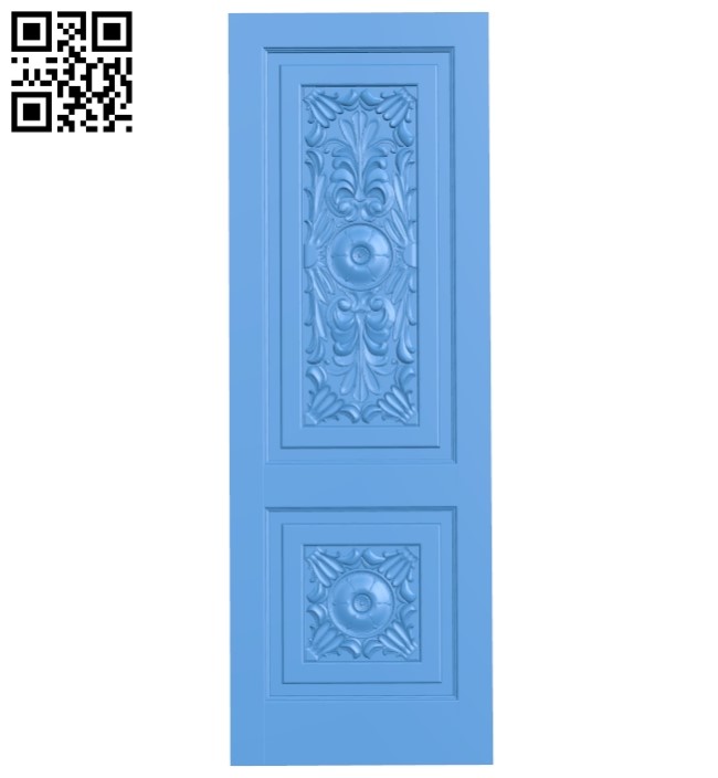 Door pattern design A004024 wood carving file stl free 3d model download for CNC