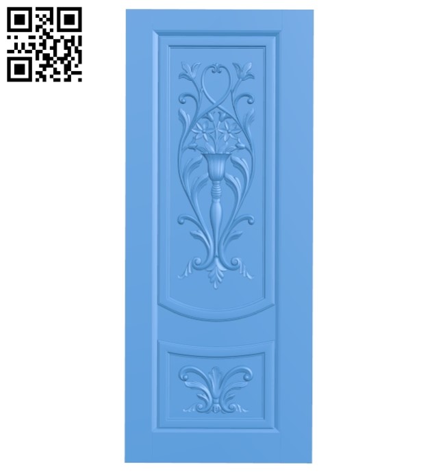 Door pattern design A004026 wood carving file stl free 3d model download for CNC