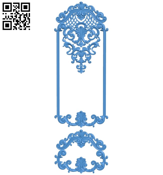 Door pattern design A004039 download free stl files 3d model for CNC wood carving