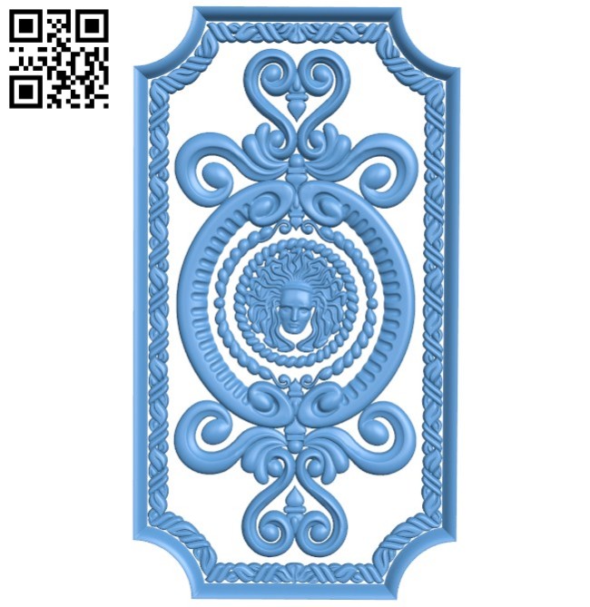 Door pattern design A004186 download free stl files 3d model for CNC wood carving