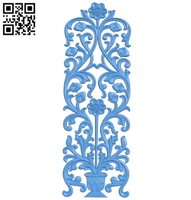 Door-shaped pattern design A003826 wood carving file stl free 3d model download for CNC