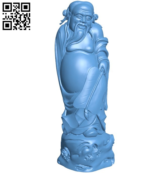 Eastern religious statue B005777 download free stl files 3d model for 3d printer and CNC carving