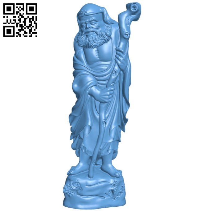 Eastern religious statue B005779 download free stl files 3d model for 3d printer and CNC carving