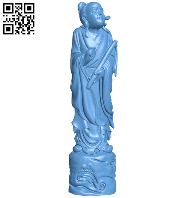 Eastern religious statue B005780 download free stl files 3d model for 3d printer and CNC carving