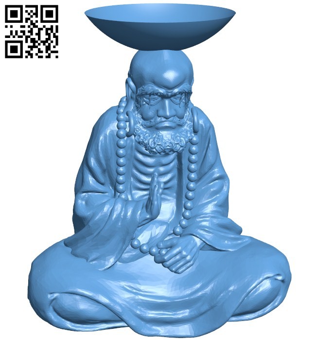 Eastern religious statue B005781 download free stl files 3d model for 3d printer and CNC carving