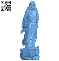 Eastern religious statue B005782 download free stl files 3d model for 3d printer and CNC carving