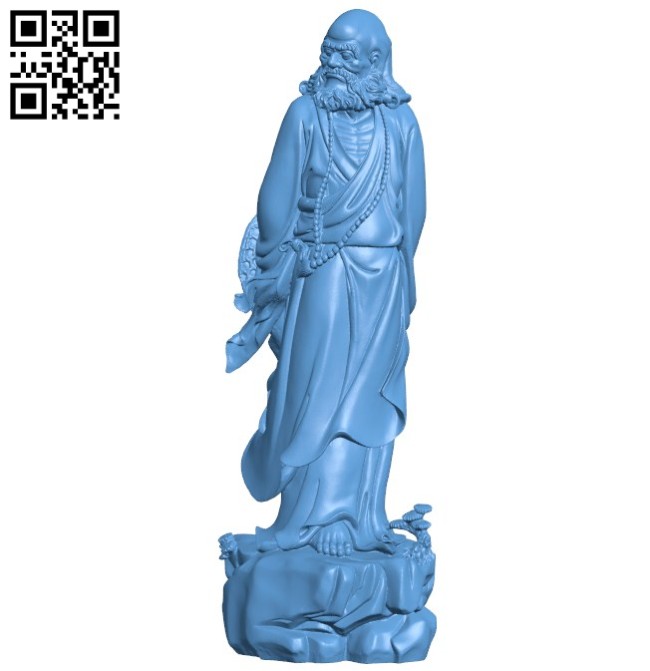 Eastern religious statue B005782 download free stl files 3d model for 3d printer and CNC carving