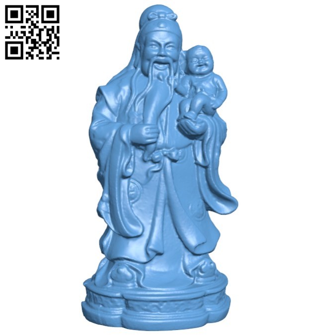 Eastern religious statue B005783 download free stl files 3d model for 3d printer and CNC carving