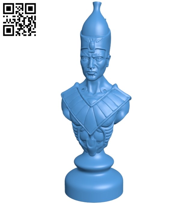 Egypt chess set - Bishop B005442 file stl free download 3D Model for CNC and 3d printer