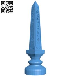 Egypt chess set – Rook B005447 file stl free download 3D Model for CNC and 3d printer