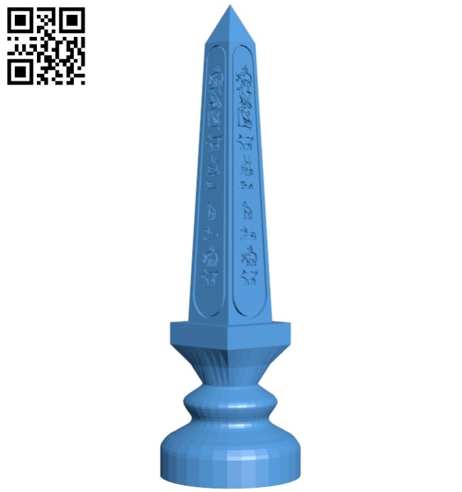 Egypt chess set - Rook B005447 file stl free download 3D Model for CNC and 3d printer