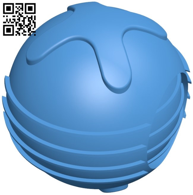 Fallout pulse grenade B005413 file stl free download 3D Model for CNC and 3d printer
