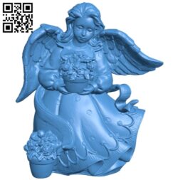 Female Angel B005380 file stl free download 3D Model for CNC and 3d printer
