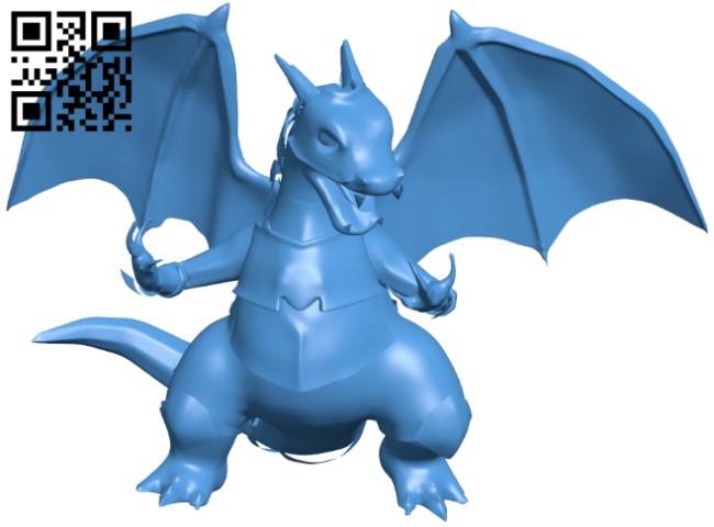Fire Dragon B005681 download free stl files 3d model for 3d printer and CNC carving