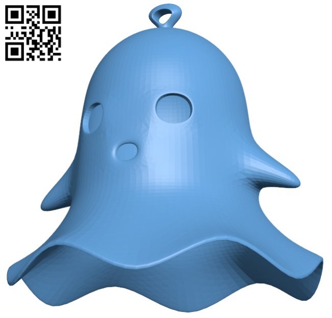 Ghost decoration B005716 download free stl files 3d model for 3d printer and CNC carving
