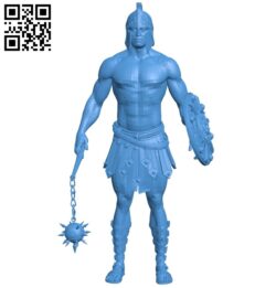 Gladiator man B005433 file stl free download 3D Model for CNC and 3d printer