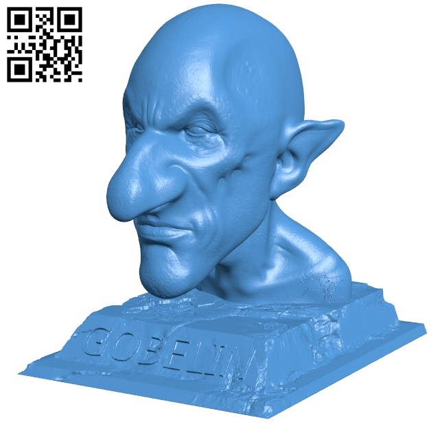 Gobelin head B005521 free download stl file 3D Model for CNC and 3d printer