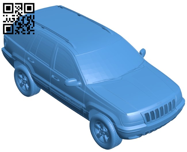 Grand Cherokee 2004 car B005437 file stl free download 3D Model for CNC and 3d printer