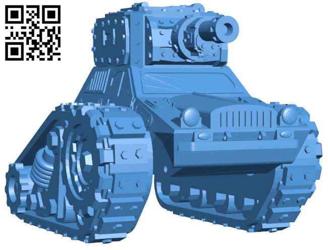 Gremlin tank B005621 download free stl files 3d model for 3d printer and CNC carving