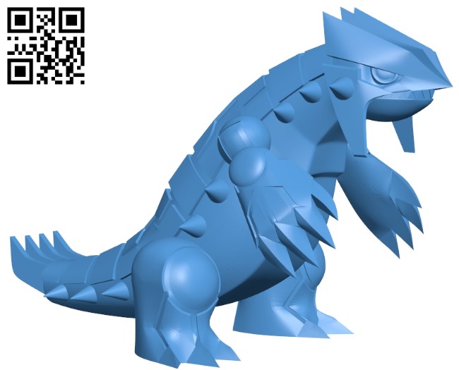 Groudon pokemon B005549 download free stl files 3d model for 3d printer and CNC carving