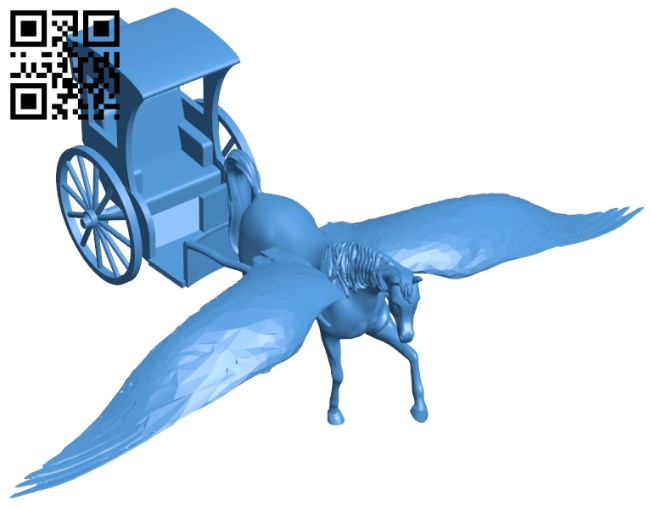 Horse-drawn carriage B005492 file stl free download 3D Model for CNC and 3d printer