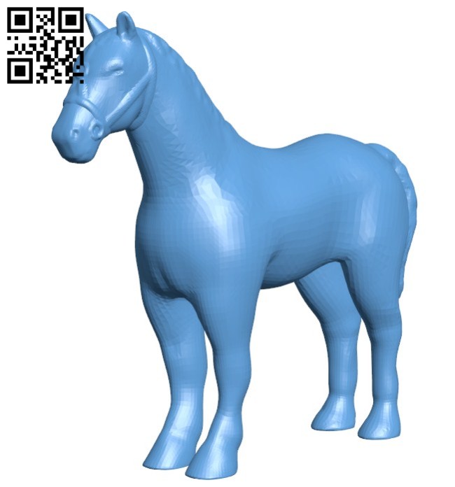 Horse figurine B005689 download free stl files 3d model for 3d printer and CNC carving