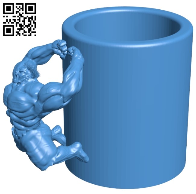 Hulk super cup B005577 download free stl files 3d model for 3d printer and CNC carving