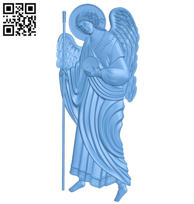 Icon Archangel Gabriel A004175 download free stl files 3d model for CNC wood carving