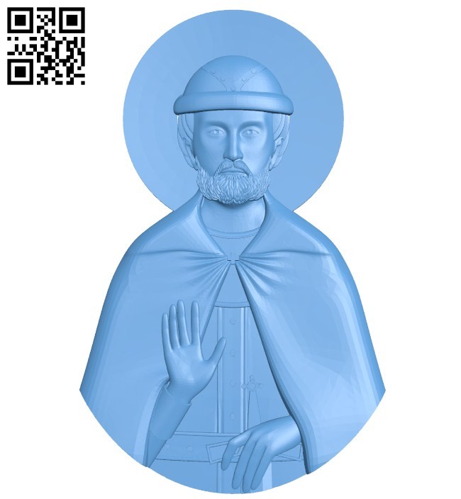 Icon Dmitry Donskoy A004173 download free stl files 3d model for CNC wood carving