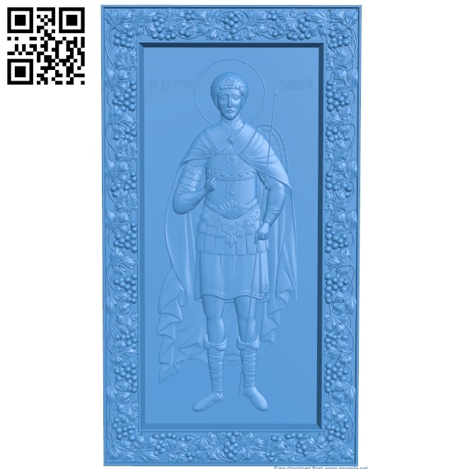 Icon of Dmitry Solynsky A003833 wood carving file stl free 3d model download for CNC