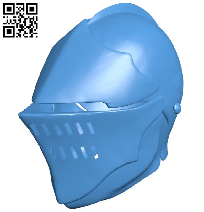 Knight helmet armour B005537 download free stl files 3d model for 3d printer and CNC carving