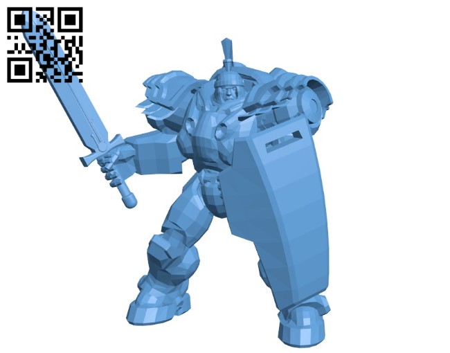 Knight in armor warrior B005745 download free stl files 3d model for 3d printer and CNC carving