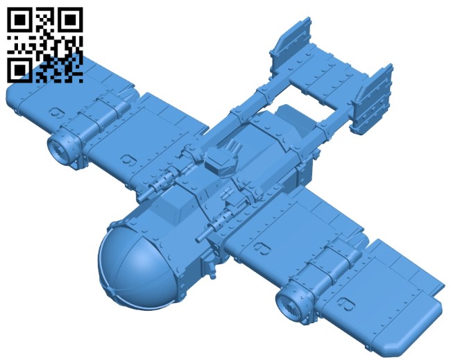 Landa aircraft B005269 file stl free download 3D Model for CNC and 3d printer
