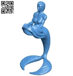 Mermaid Stand B005301 file stl free download 3D Model for CNC and 3d printer