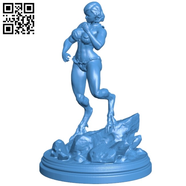 Miss Demoness B005553 download free stl files 3d model for 3d printer and CNC carving