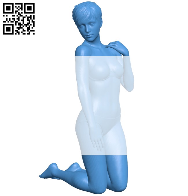 Miss Ginger B005605 download free stl files 3d model for 3d printer and CNC carving
