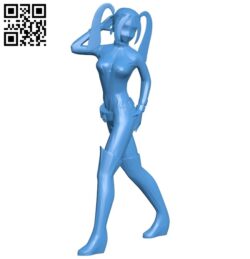 Miss Harley Quinn B005566 download free stl files 3d model for 3d printer and CNC carving