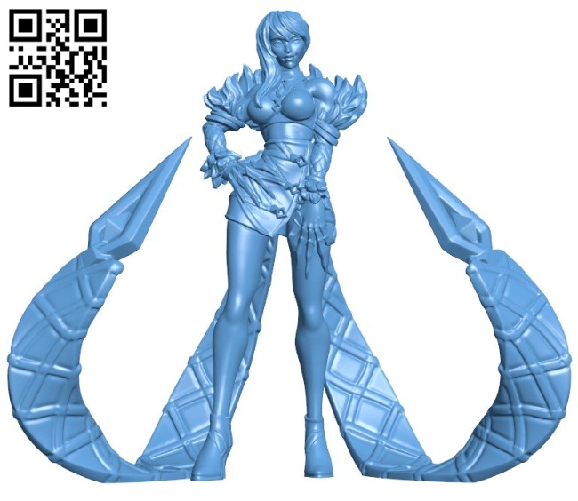 Miss evelyn B005691 download free stl files 3d model for 3d printer and CNC carving