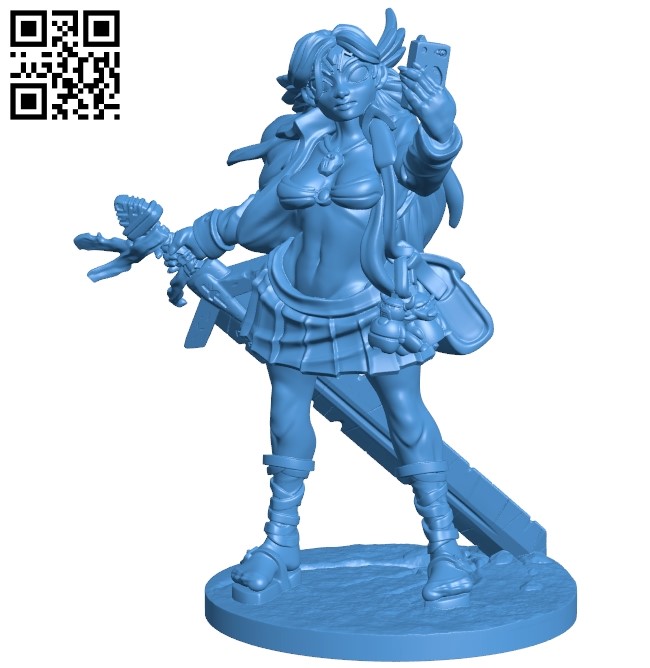 Miss war B005579 download free stl files 3d model for 3d printer and CNC carving