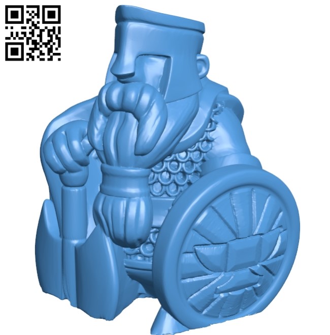 Mr Guardian dwarf B005543 download free stl files 3d model for 3d printer and CNC carving