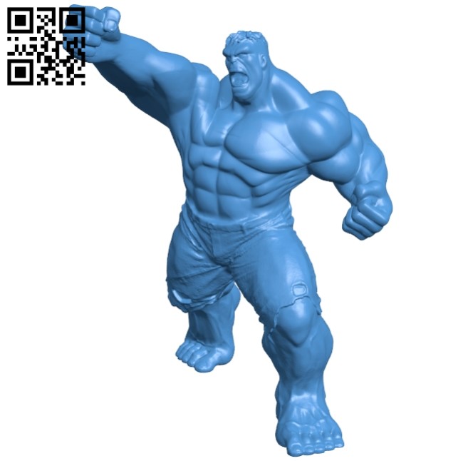 Mr Hulk B005498 file stl free download 3D Model for CNC and 3d printer