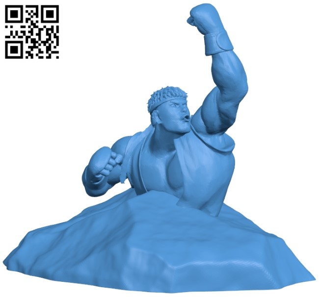 Mr Ryu Smoothed Upper Half B005454 file stl free download 3D Model for CNC and 3d printer
